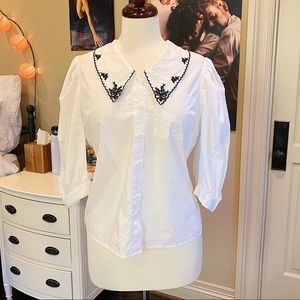 Feminine Button-Up Blouse